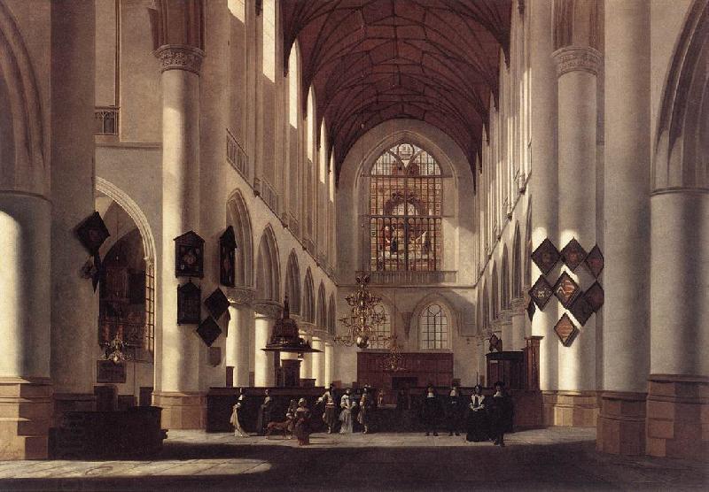 BERCKHEYDE, Job Adriaensz Interior of the St Bavo in Haarlem oil painting picture